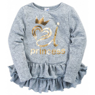 V 20-23902 "PRINCESS" Платье-туника для девочки, 3-7 лет, меланж V 20-23902 "PRINCESS" Платье-туника для девочки, 3-7 лет, меланж
